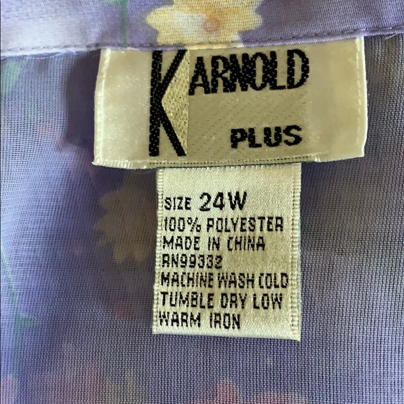 NWOT gorgeous two-piece tank and blouse set (plus) - Picture 3 of 4